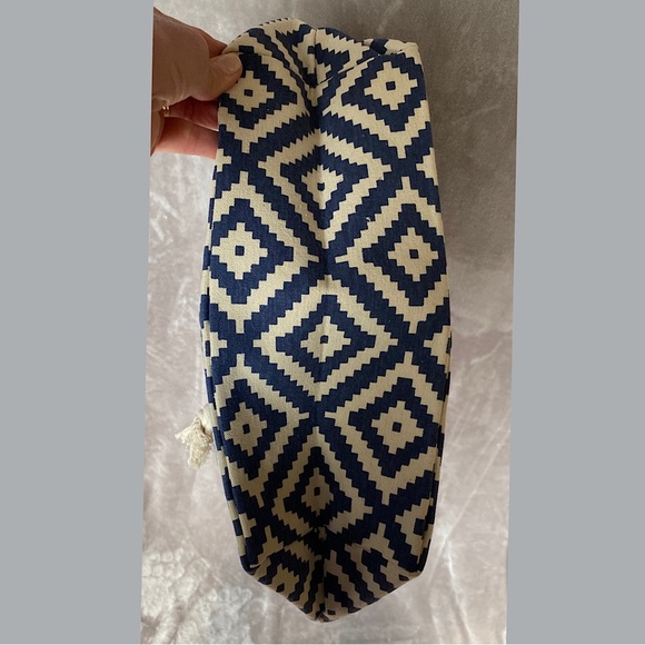 🎉NWOT Summer & Rose Canvas Tote🎉, Navy/Cream - Picture 3 of 6